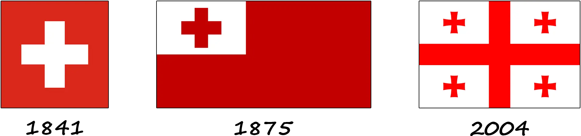 Quels sont les drapeaux similaires à celui des Tonga ?