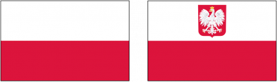 Drapeaux de la Pologne