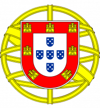 Armoiries sur le drapeau du Portugal