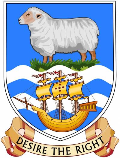 Les armoiries des îles Falkland