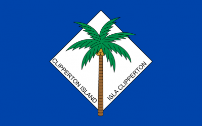 Le drapeau non officiel de l'île de Clipperton