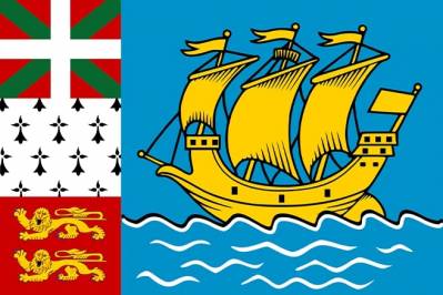 Le drapeau non officiel de Saint-Pierre-et-Miquelon